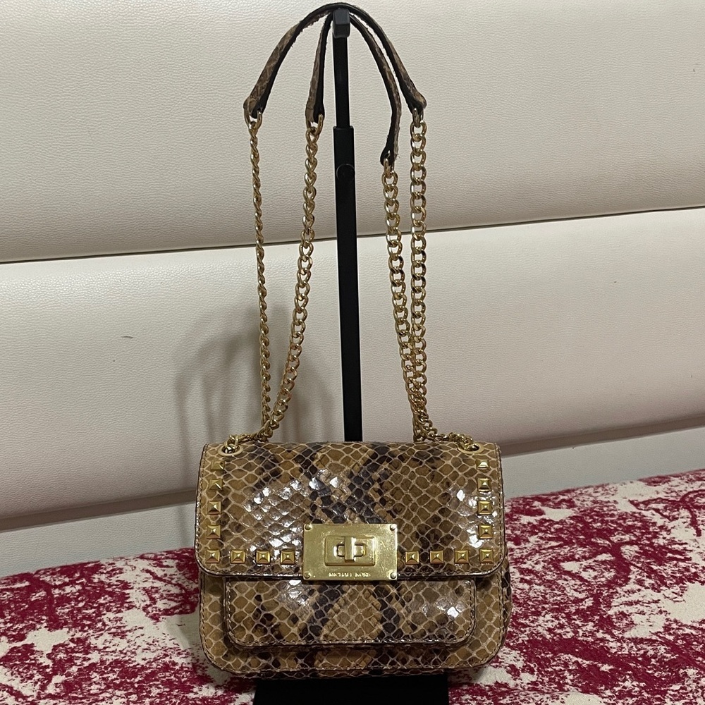 Michael Kors Snake Print Shoulder Bag